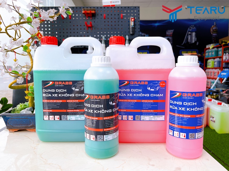 Các dòng dung dịch rửa và chăm sóc xe Grass được phân phối độc quyên bởi TEARU