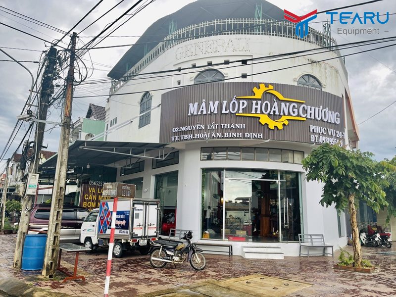 Lắp đặt tiệm mâm lốp Hoàng Chương ở Hoài Ân - Bình Định