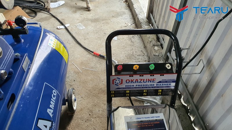 Máy rửa xe áp lực cao hiệu Okazune