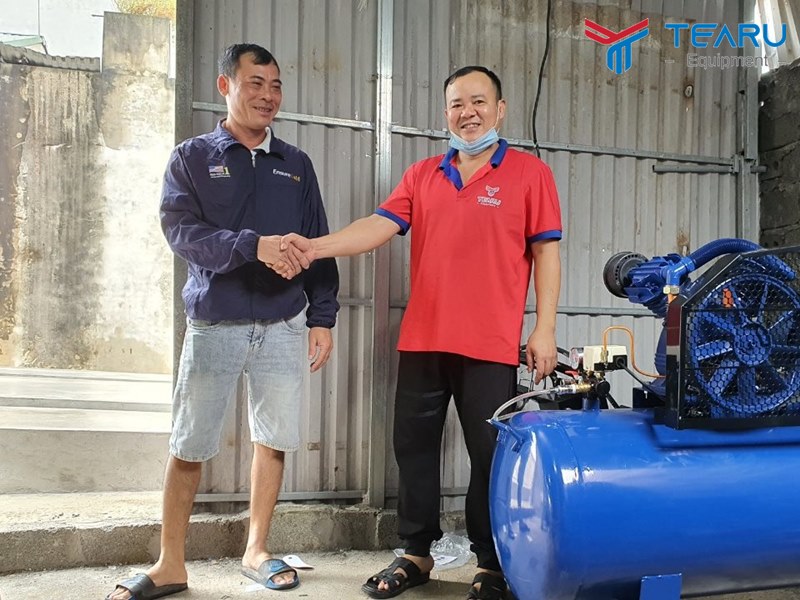 Lắp đặt tiệm rửa xe cơ bản cho anh Dũng ở Phú Xuyên - Hà Nội