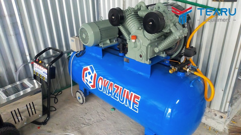 Máy nén khí rửa xe Okazune 3 pha cực bền
