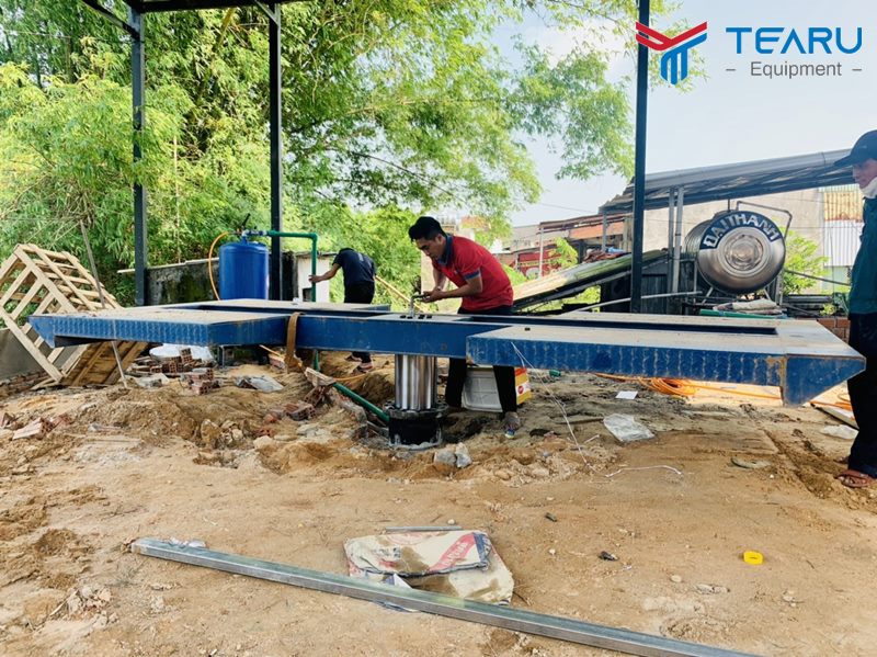 Bàn giao lắp đặt tiệm rửa xe cho anh Thương ở Thăng Bình, Quảng Nam