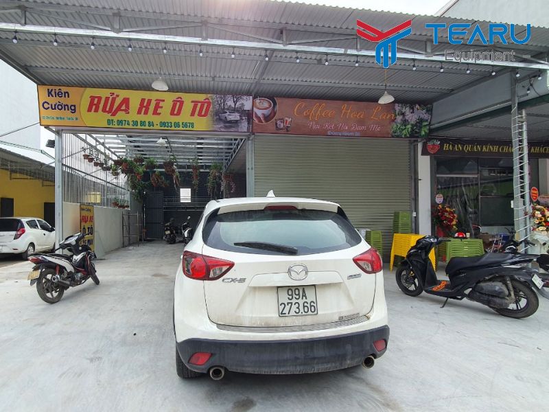 Hoàn thiện lắp tiệm rửa xe cho anh Long ở Liên Bão, Bắc Ninh