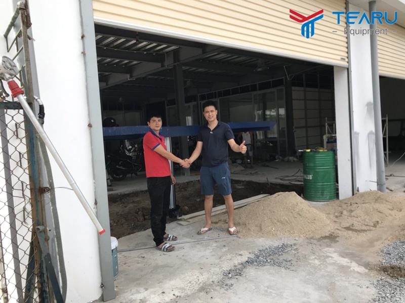 Hoàn thiện tiệm rửa xe cho anh Sơn ở Thái Bình