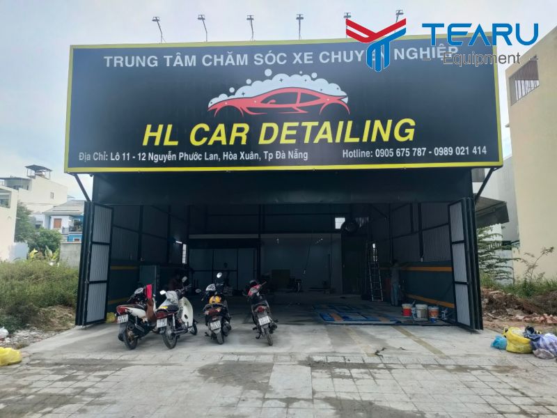 Hoàn thiện trung tâm chăm sóc xe HL Car Detailing ở Hoà Xuân, Đà Nẵng