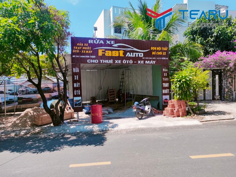 Hoàn thành tiệm rửa xe cho anh Thái ở Tuy Hòa, Phú Yên