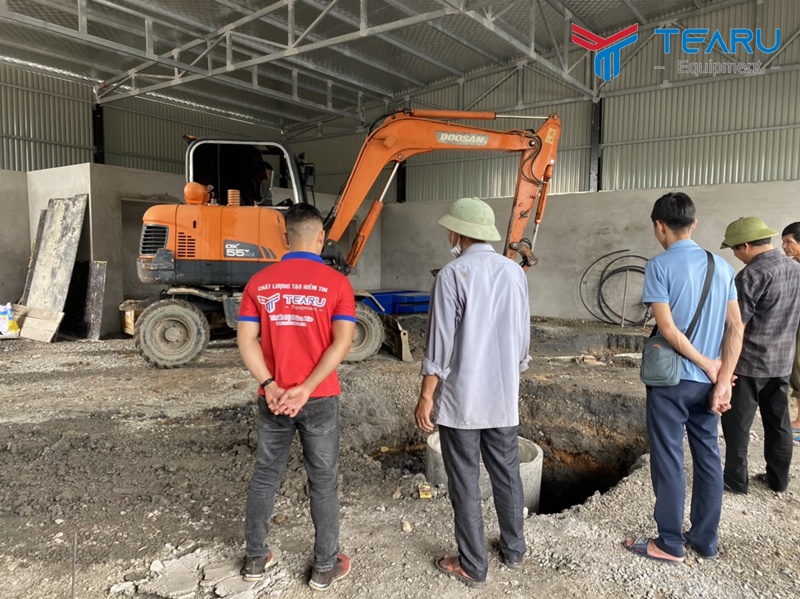 Lắp bộ rửa xe có cầu nâng cho chú Vĩnh ở Hạ Long, Quảng Ninh