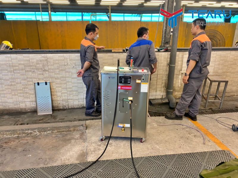 Dòng máy rửa xe hơi nước nóng Okazune khá được tin dùng