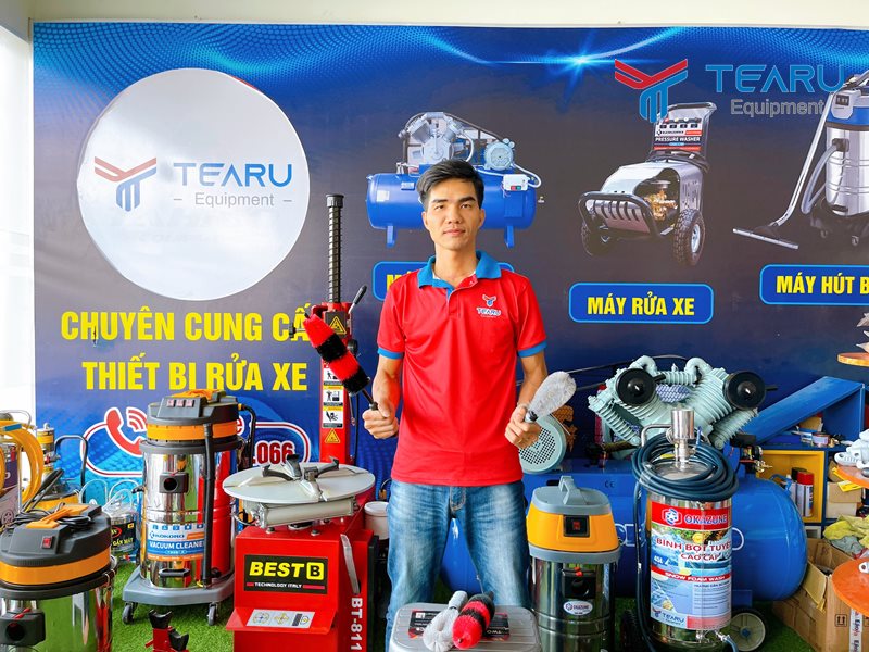 Công ty TEARU chuyên cung cấp thiết bị, setup tiệm rửa xe