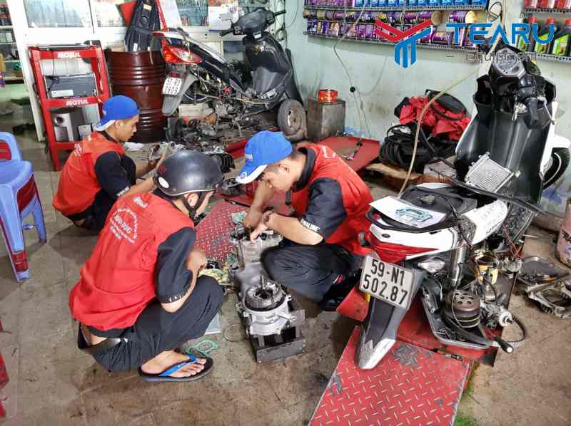 Nên hợp tác với các đơn vị mở tiệm sửa xe máy uy tín