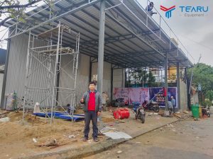 Hoàn thiện trạm rửa xe ô tô cho anh Thuận ở TP Huế