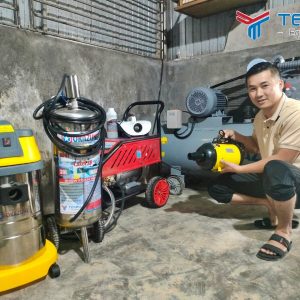 Lắp thiết bị rửa xe oto cho anh Trung ở Cẩm Xuyên, Hà Tĩnh