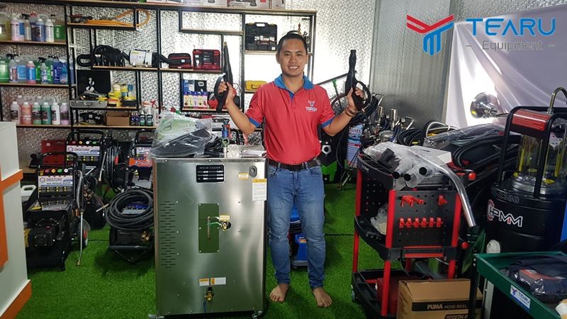 Mua máy rửa xe hơi nước nóng chính hãng tại công ty TEARU Việt Nam