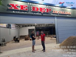 Bàn giao tiệm rửa xe cho anh Vinh ở Phổ Yên, Thái Nguyên