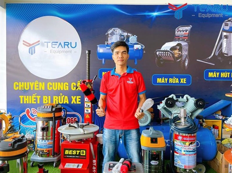 TEARU đơn vị cung cấp thiết bị rửa xe tại Hà Nội chính hãng