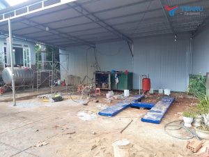Lắp đặt trạm rửa xe cho anh Đông ở Lâm Hà, Lâm Đồng