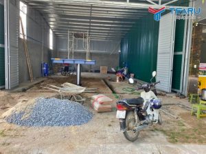Hoàn thiện lắp xưởng rửa xe ô tô cho anh Tú ở Hưng Yên