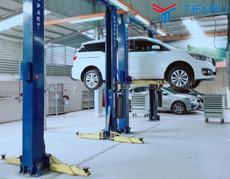 Công ty Tearu Việt Nam chuyên cung cấp cầu nâng 2 trụ và phụ kiện chính hãng đi kèm