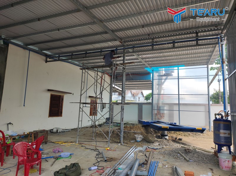 Lắp đặt và bàn giao thiết bị rửa xe cho anh Huỳnh Ninh Hoà ở Khánh Hoà 