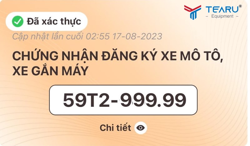 Nhận biển số và các giấy tờ liên quan 