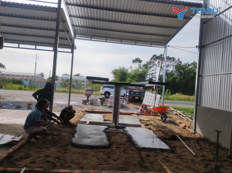 Lắp đặt Garage ô tô chuyên nghiệp cho anh Bình ở Trà Vinh