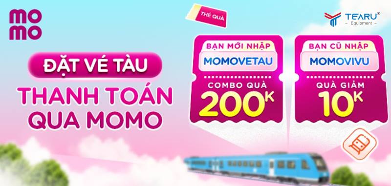 Cách đặt vé tàu Tết 2025 qua ví điện tử Momo