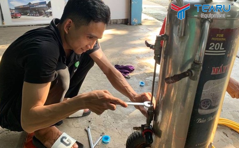 Có một số cách để khác phục bình bọt tuyết bị rỉ sét 