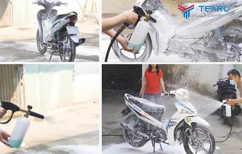 Pha dung dịch và tiến hành sử dụng 