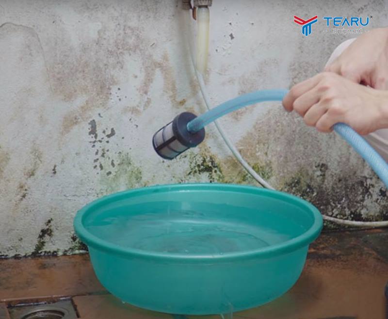 Nguồn cấp nước bị thấp hơn máy