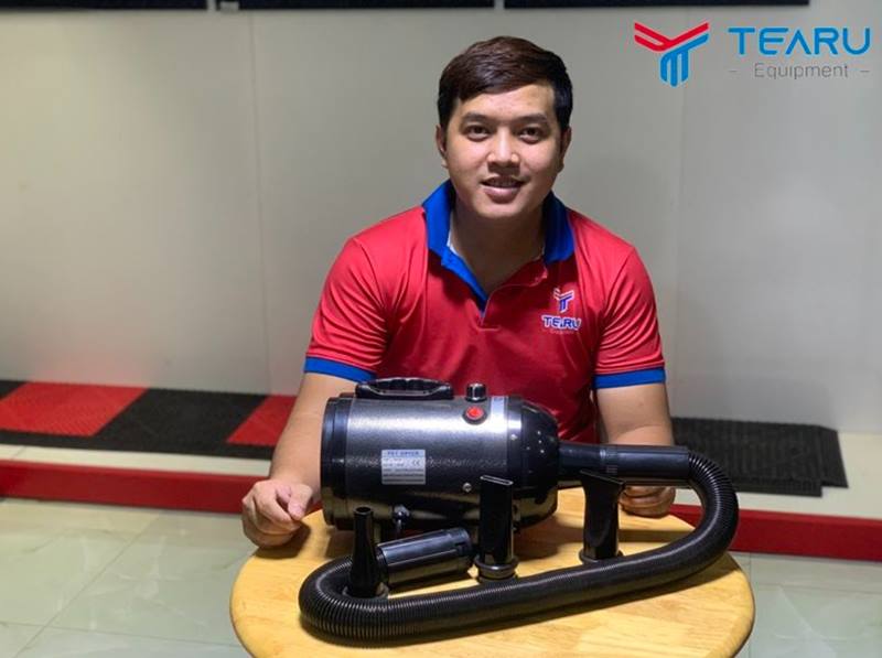 Cách sử dụng máy thổi hơi khí nóng trong tiệm rửa & chăm sóc xe