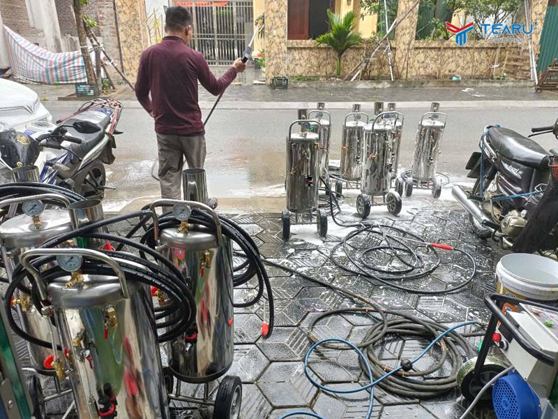 Bình bọt tuyết inox chuẩn 304 thương hiệu OKAZUNE phân phối độc tại TEARU VIET NAM