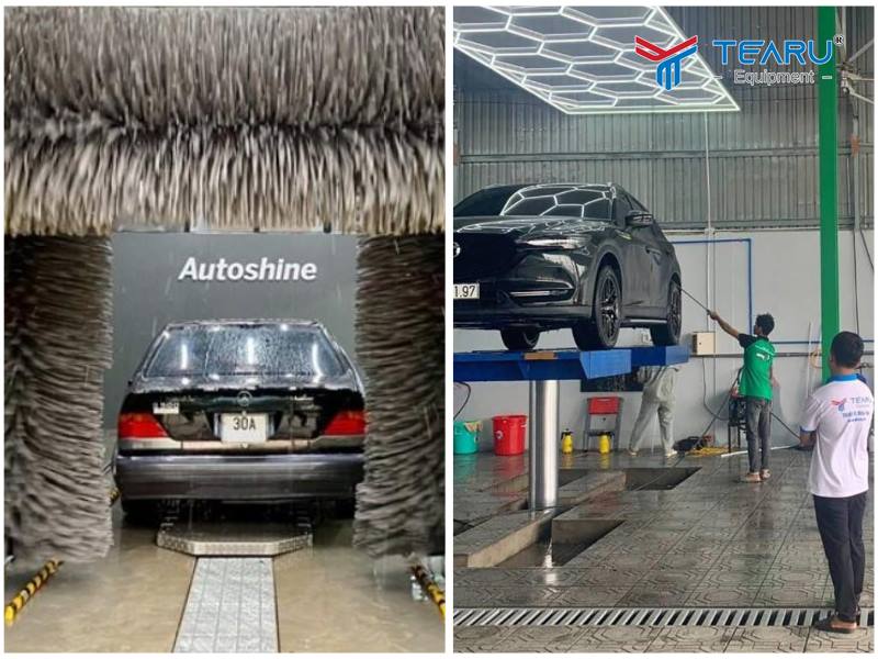 Đầu tư trạm rửa xe tự động hay lắp tiệm rửa truyền thống?