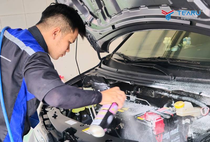 Xả sạch và kiểm tra kỹ