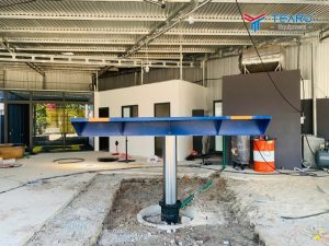 Lắp đặt thiết bị rửa xe kết hợp gara cho anh Toàn ở Bình Định