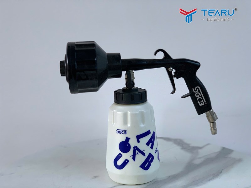 Bình bọt tuyết rửa xe ô tô cầm tay gắn máy nén khí 