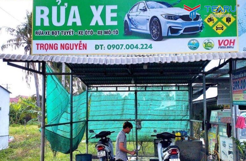 Biển rửa xe ô tô, xe máy