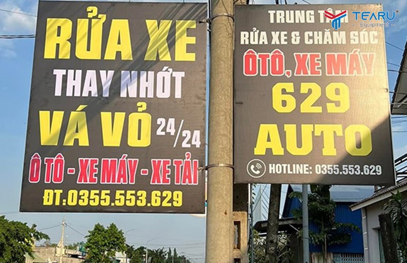 Rửa xe , thay nhớt, vá vỏ 24/24
