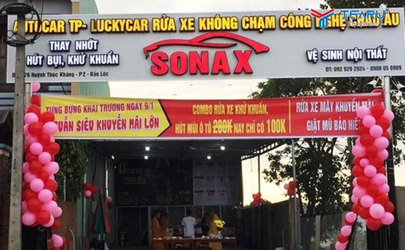 Rửa xe không chạm công nghệ Châu Âu 