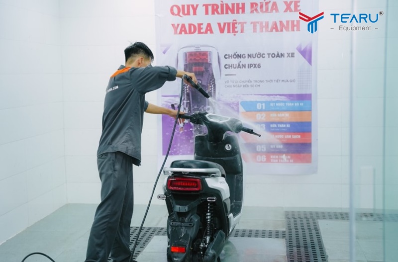 Cần lưu ý một số điều khi rửa xe điện Yadea 