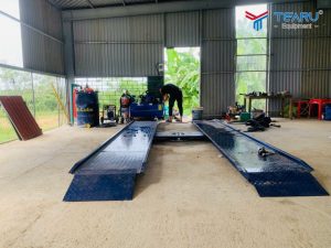 Bàn giao bộ thiết bị rửa xe cho anh Mừng ở Quảng Trị