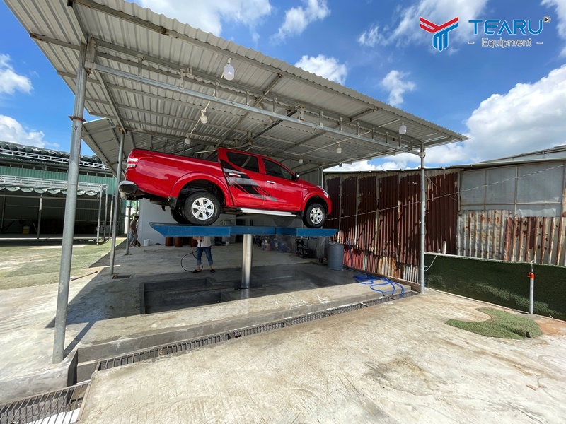 Hoàn thiện lắp đặt bộ thiết bị rửa xe cho anh Nhân ở Thủ Đức - TP.HCM