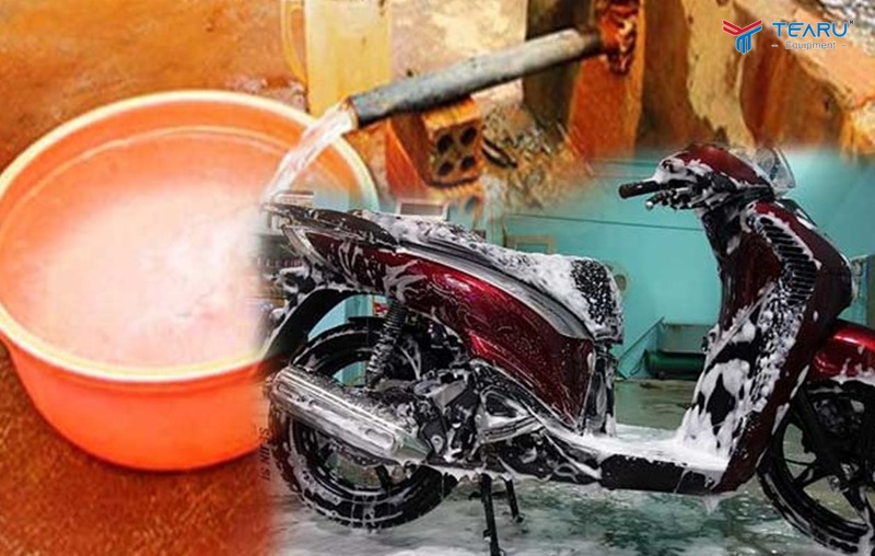 Nên có một số giải pháp khắc phcuj khi rửa xe bằng nước giếng khoan 