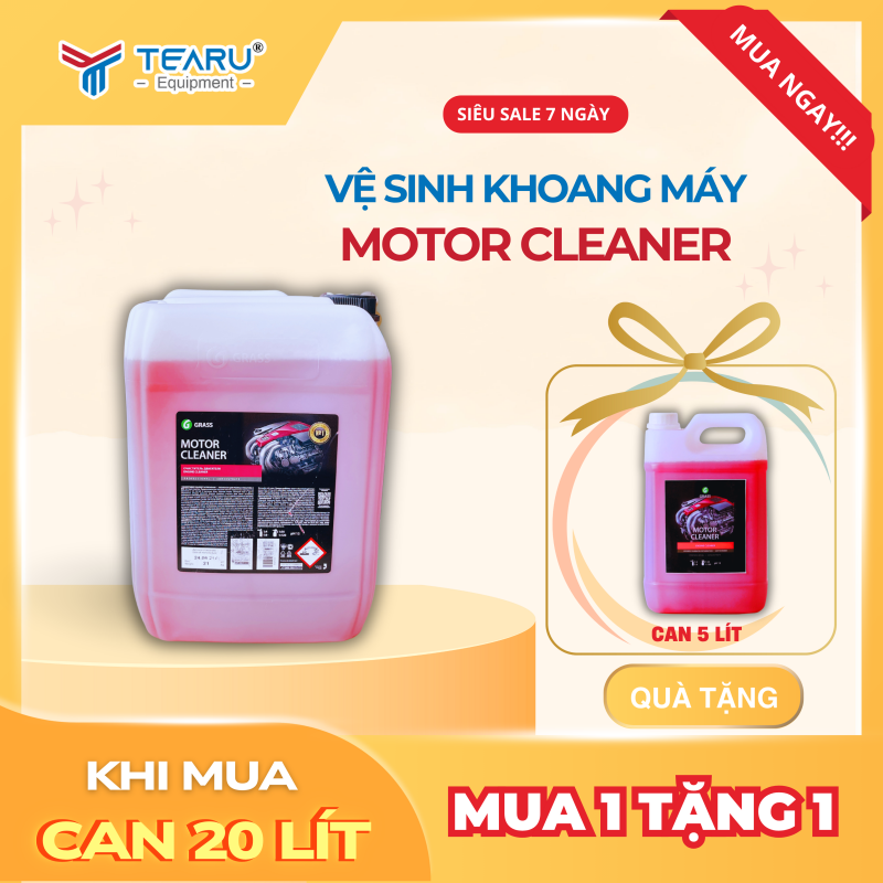 Mua 20 lít Motor Cleaner tặng 5 lít Motor Cleaner