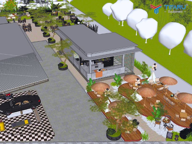 Lên thiết kế 3D trước khi tiến hành làm lại mặt bằng và thi công