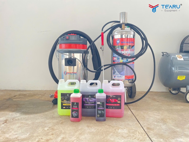 Lắp đặt bộ thiết bị rửa xe cho anh Hoàng Anh ở Đắk Nông 