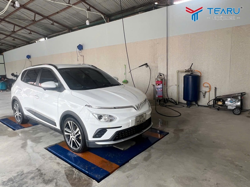 Lắp đăt bộ thiết bị rửa xe cho nhà máy A34 Quân đội - TP. Hà Nội 