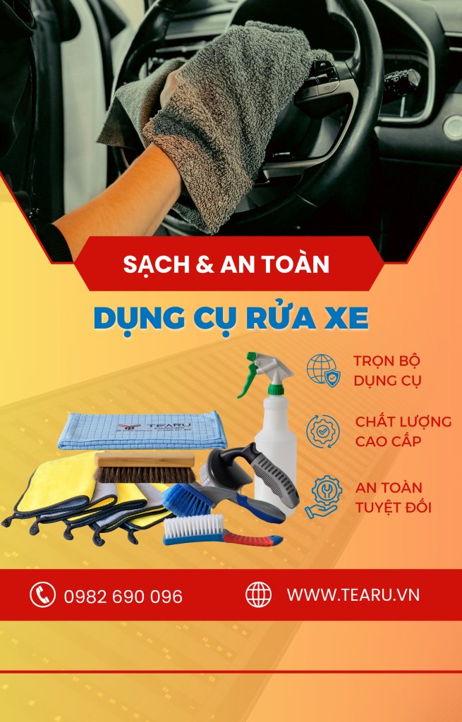 Trọn bộ dụng cụ rửa xe