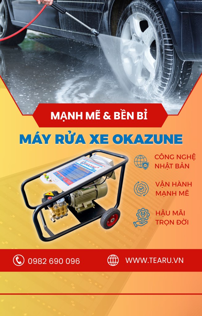 Máy rửa xe cao áp Okazune
