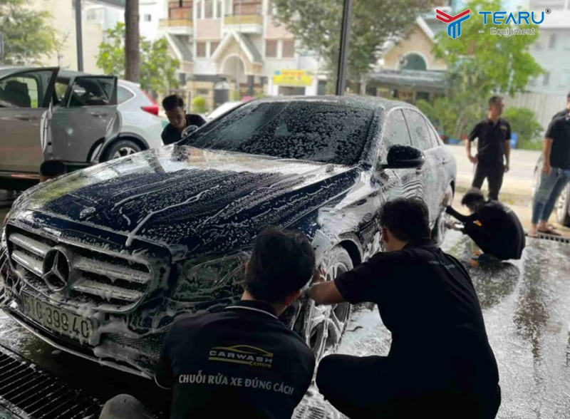 Chú ý quy trình rửa xe chuyên nghiệp 