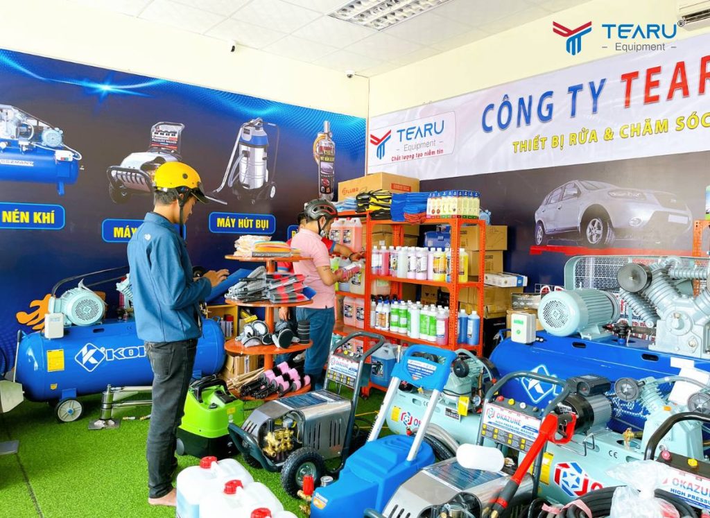 Công Ty TEARU là lựa chọn hàng đầu được nhiều gara và tiệm rửa xe tin tưởng